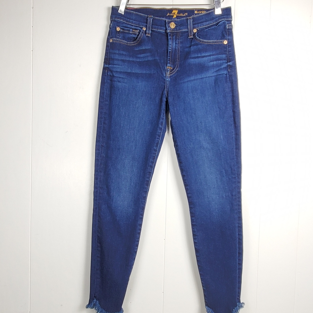 7famk the ankle skinny jeans size 27
